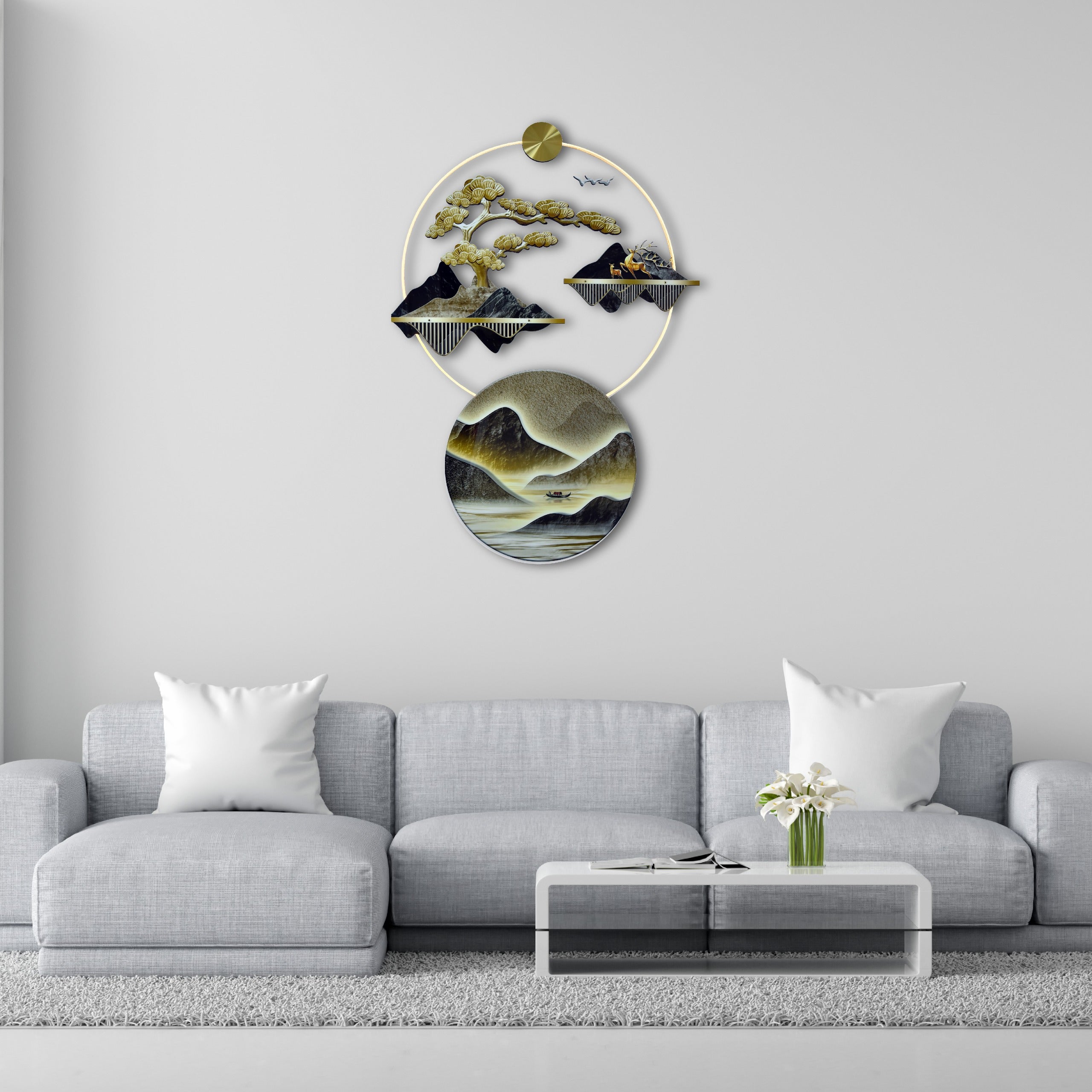 Serene Mountain Escape Wall Art