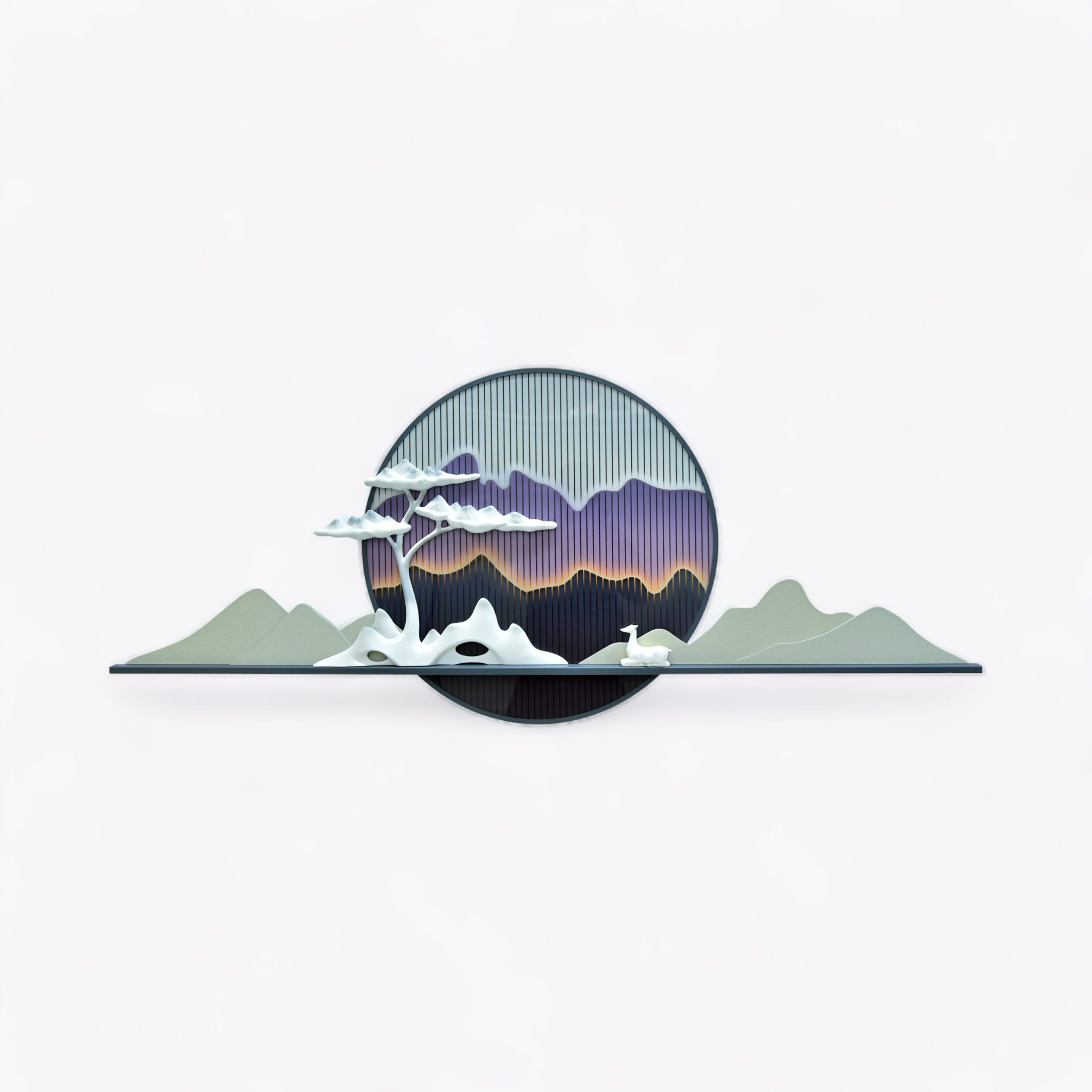 Serene Mountain Panorama Wall Art