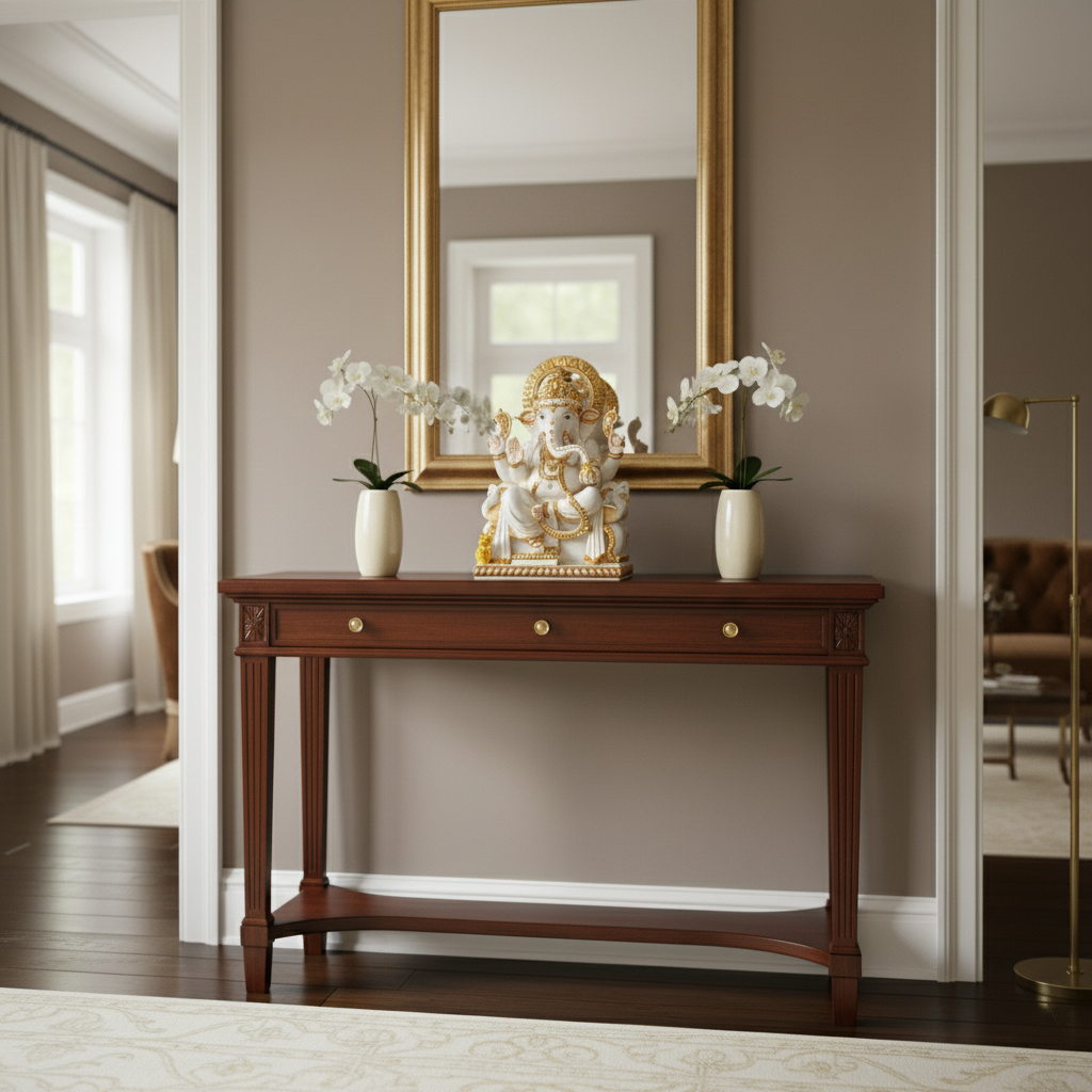 White & Gold Ganesha | God Statue | Set of 1