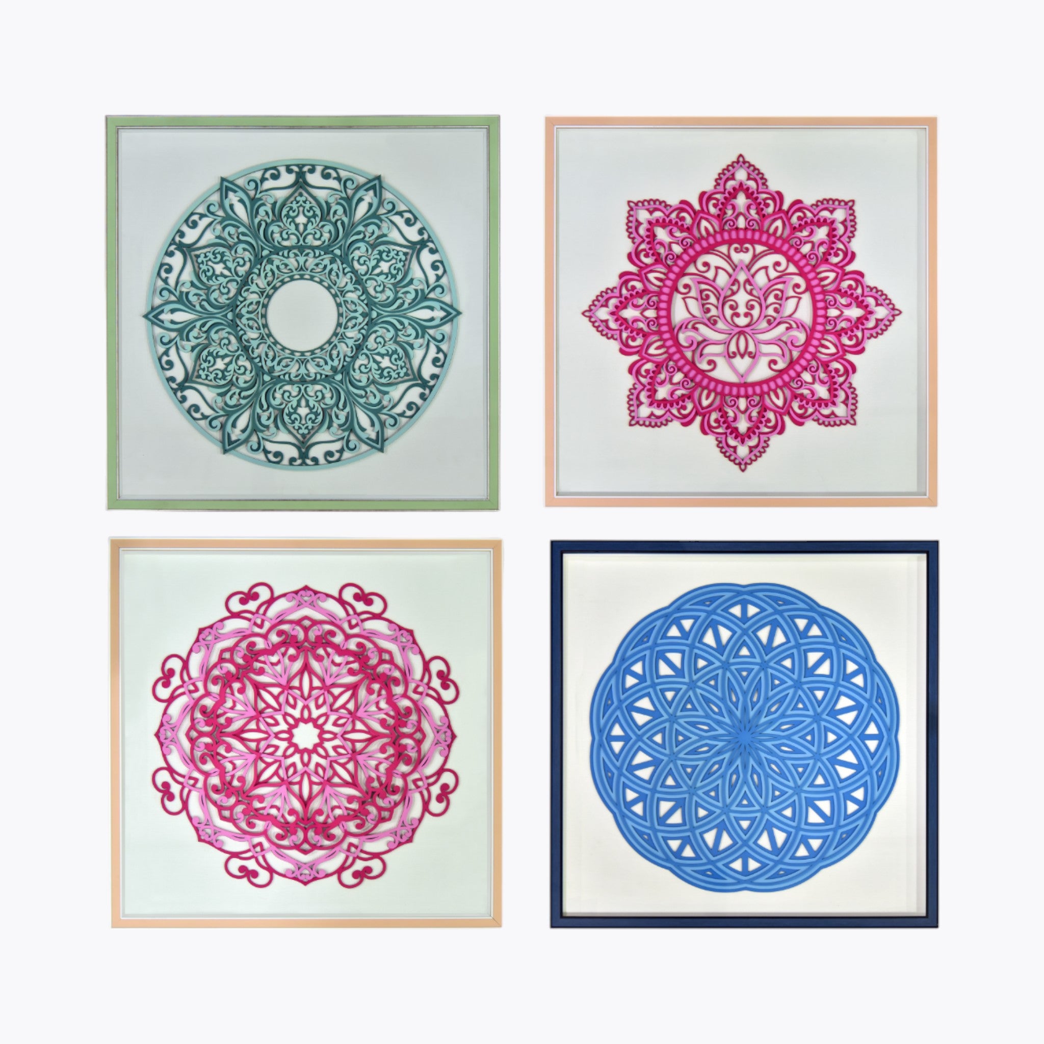 Vibrance Mandala Collection Wall Art | Set Of 1